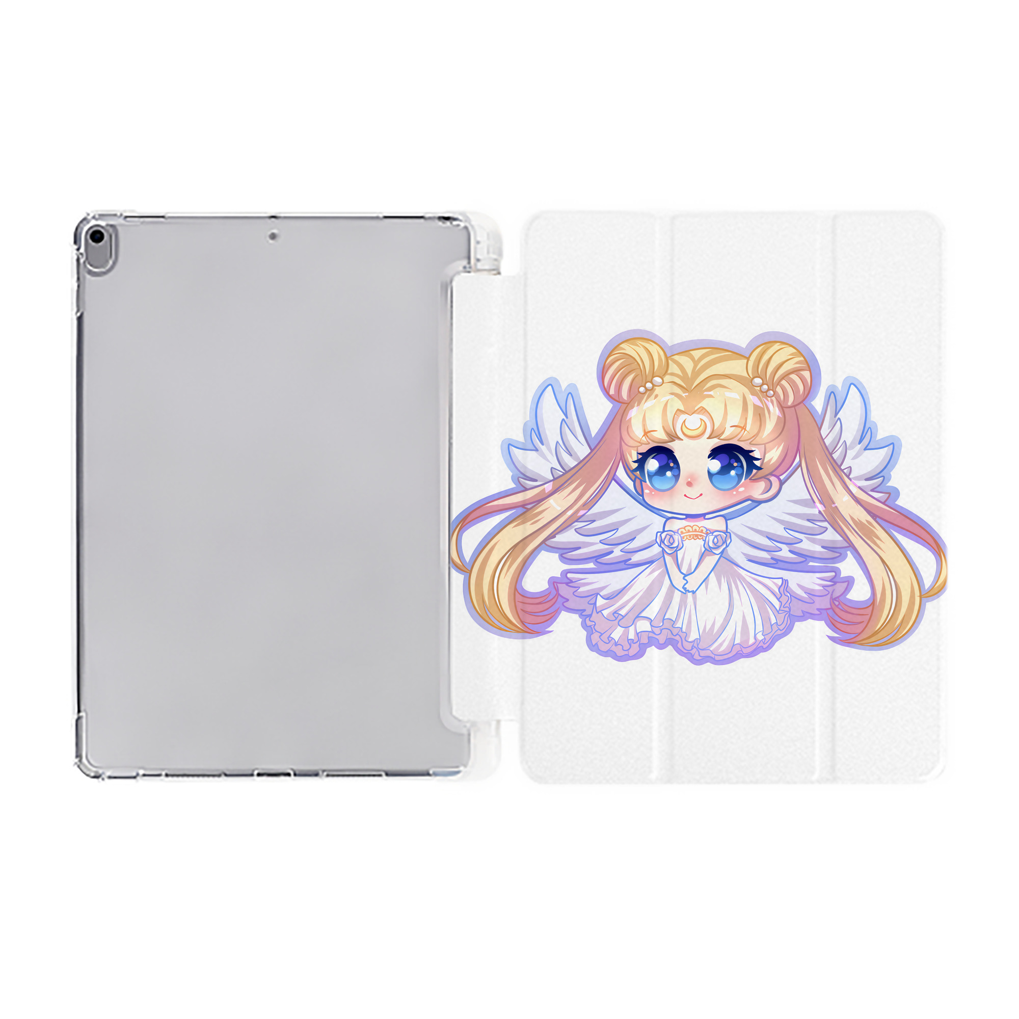 （画像用） 美少女戦士セーラームーン 愛野 美奈子 あいの みなこ Sailor Moon Aino Minako IPad ケース ペン収納付き 三つ折りスタンド PUレザー×シリコン 対応機種9.5/10.5/10.9インチ